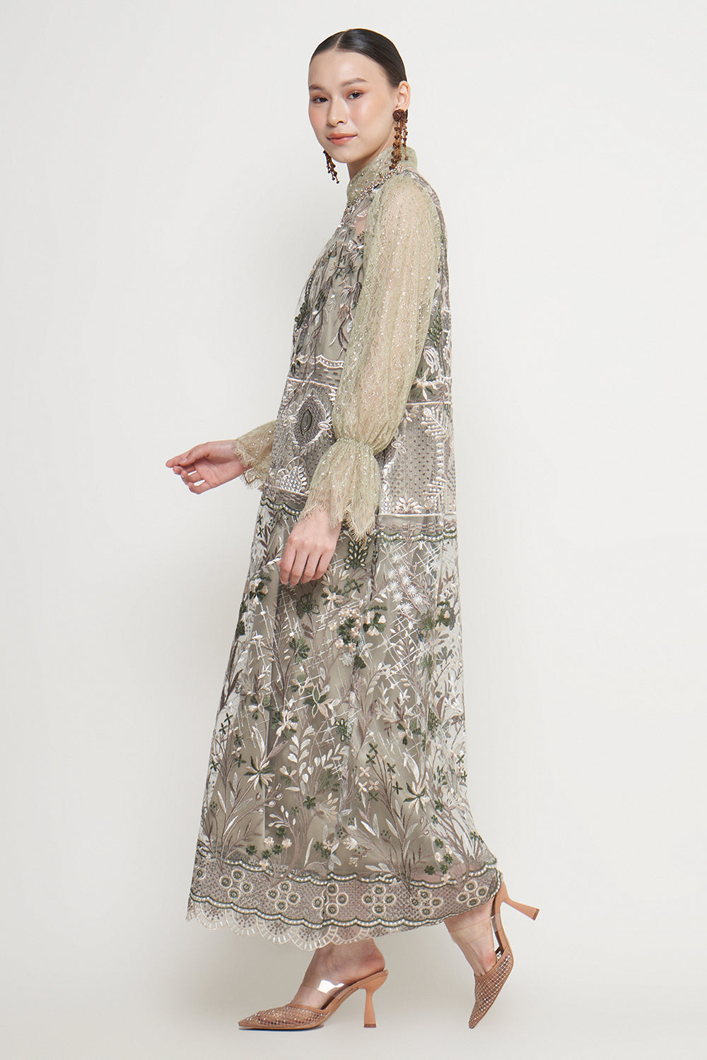 Camila Dress in Deep Green