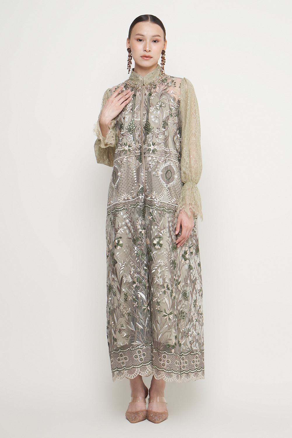 Camila Dress in Deep Green