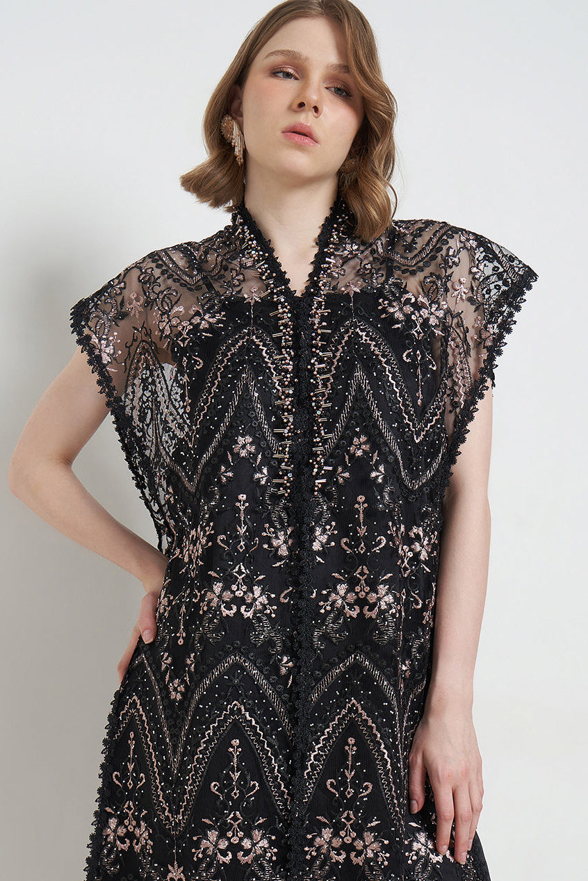 New Lyca Outer Dress in Black