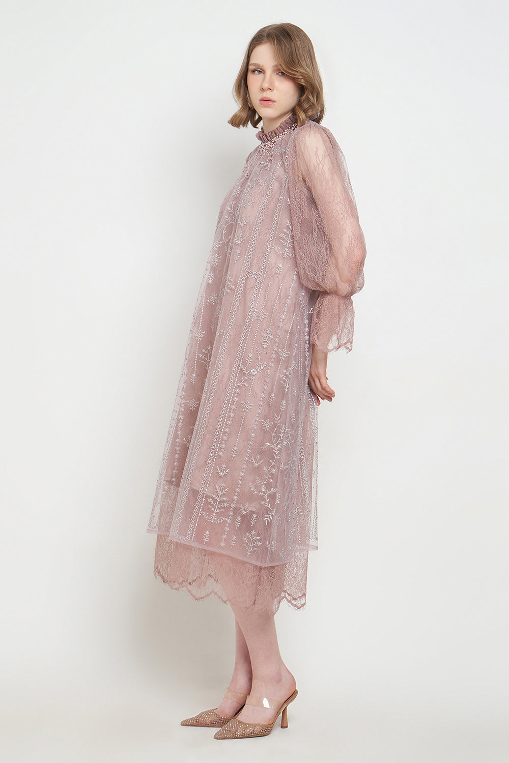 New Anum Dress in Dusty Mauve
