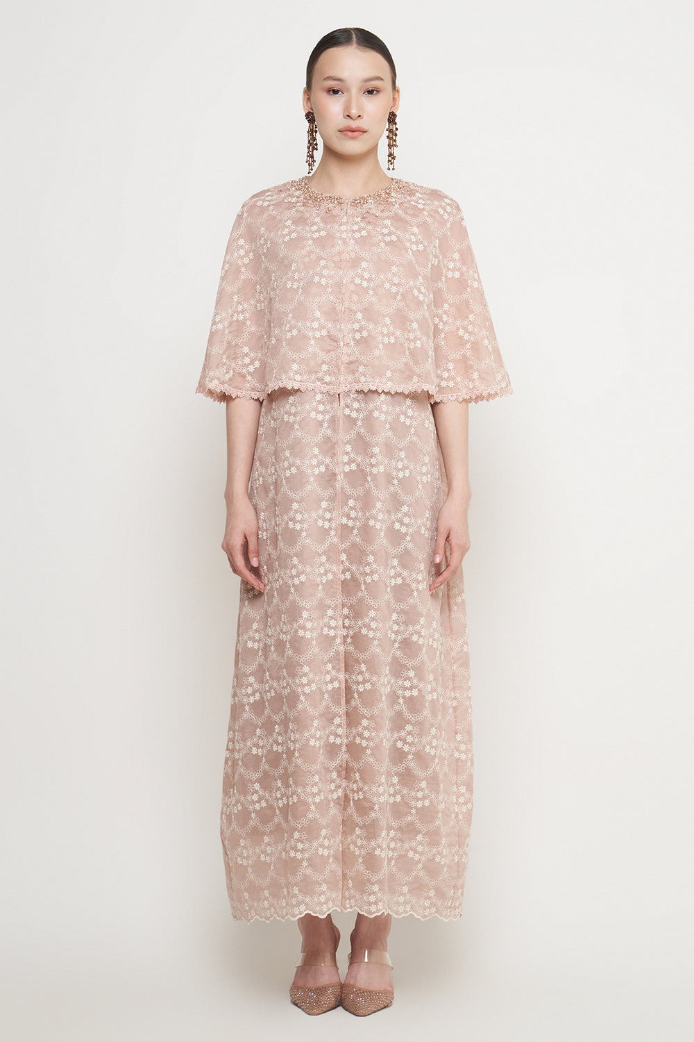 Luma Dress in Nude Peach