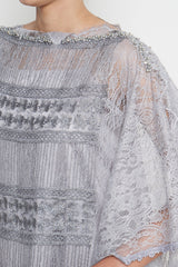 Adara Kaftan Dress in Mystic Gray