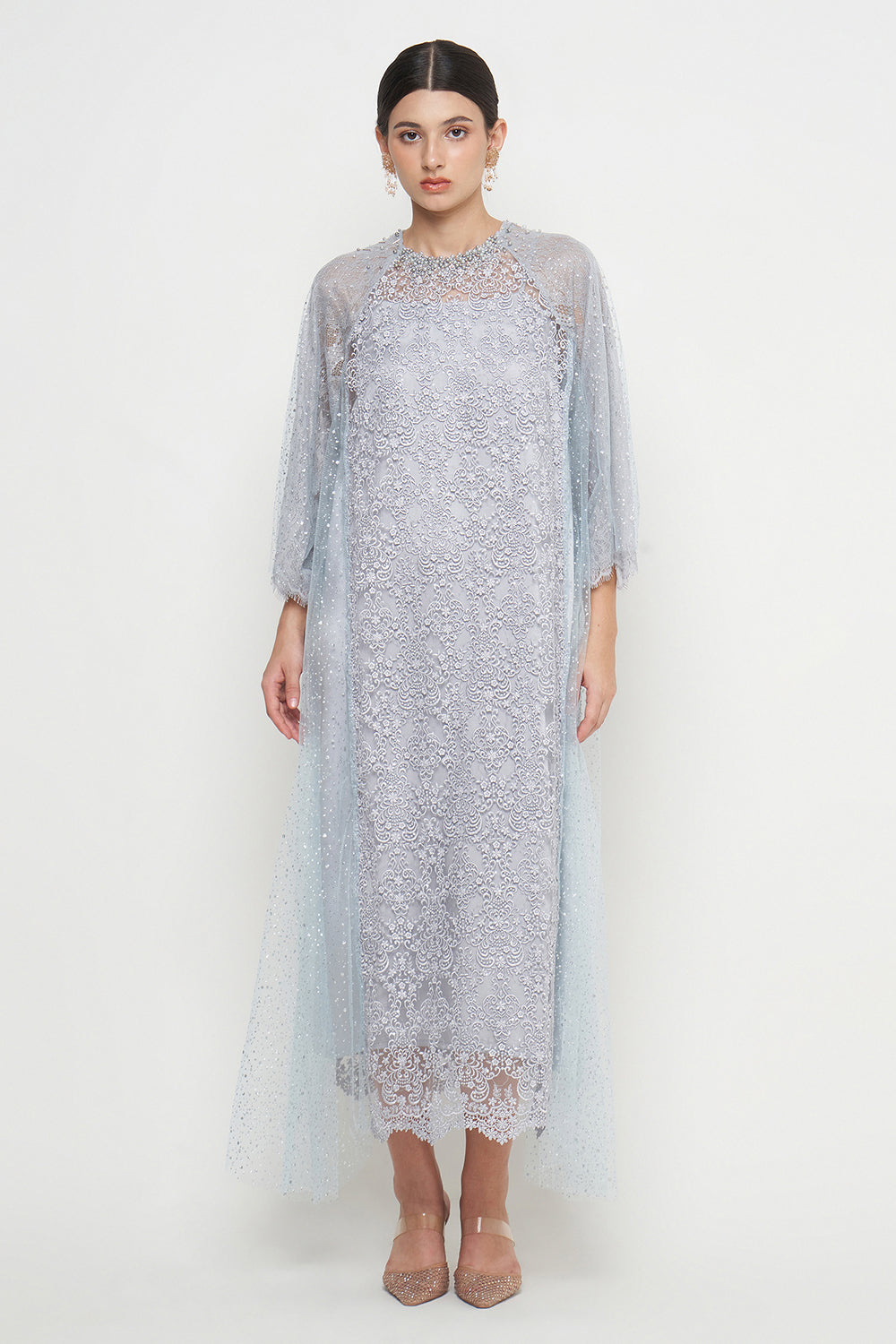 Maysaa Dress in Soft Blue