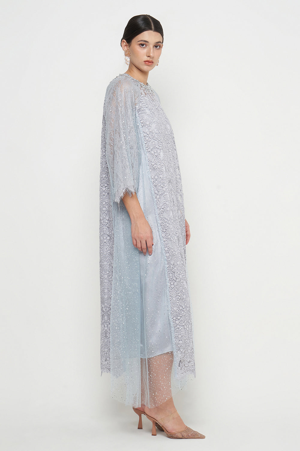 Maysaa Dress in Soft Blue