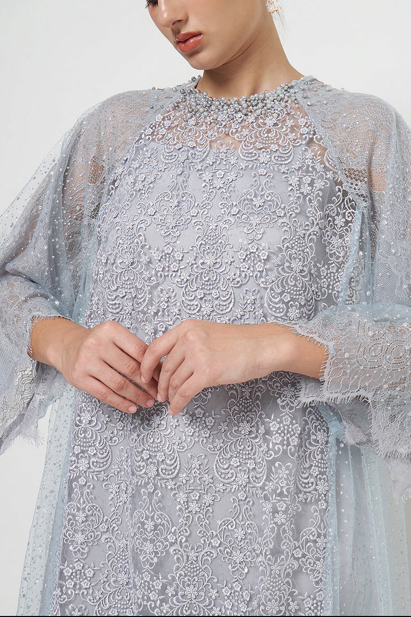 Maysaa Dress in Soft Blue