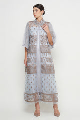Inaya Dress in Blue Gray