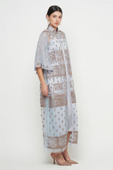 Inaya Dress in Blue Gray
