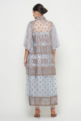 Inaya Dress in Blue Gray
