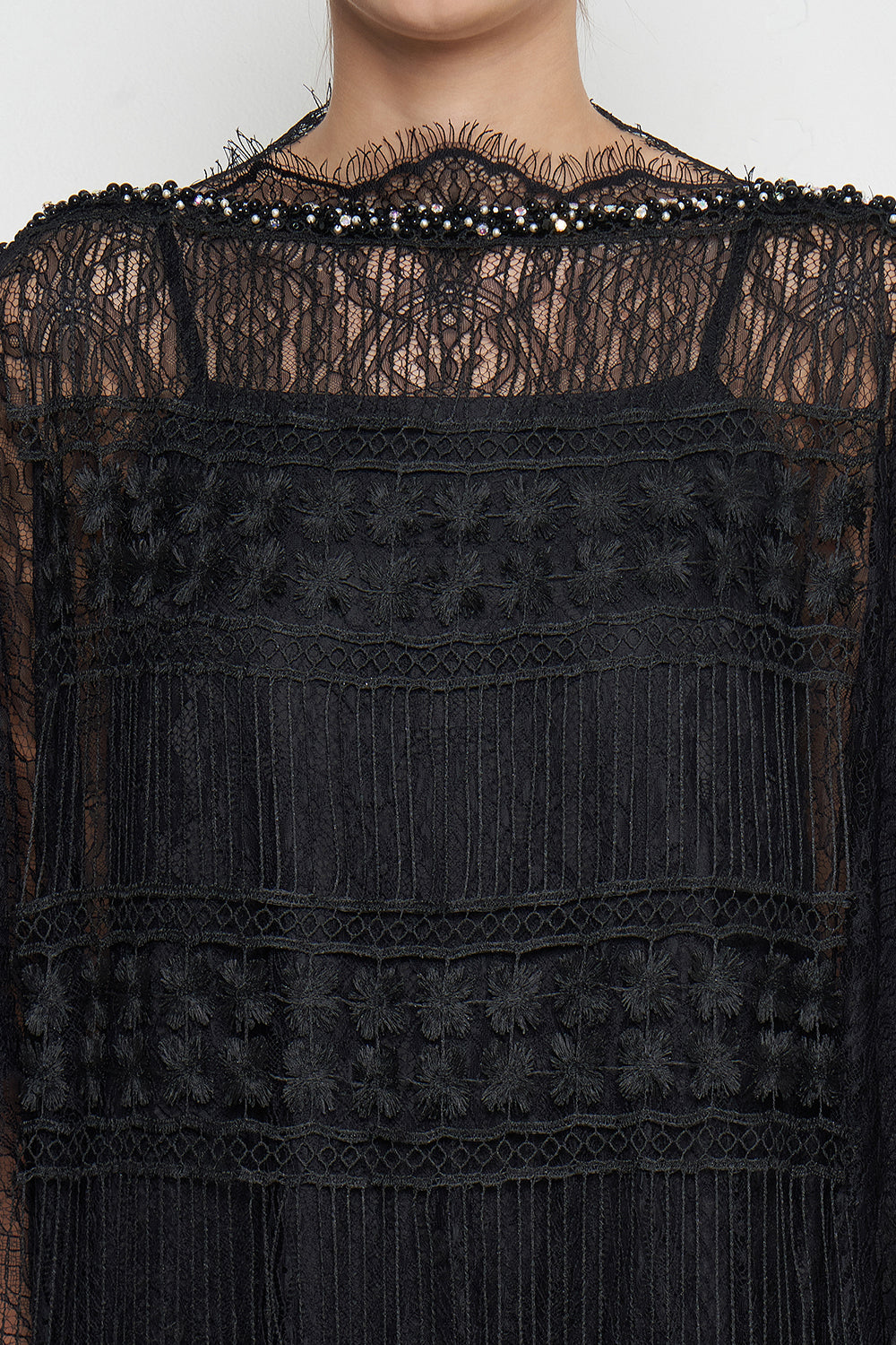 Adara Kaftan Dress in Black