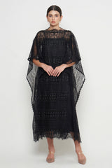 Adara Kaftan Dress in Black