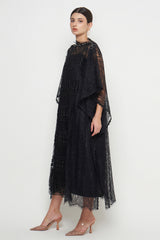 Adara Kaftan Dress in Black