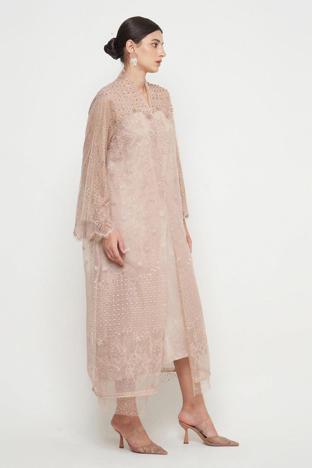 Safiya Dress in Nude