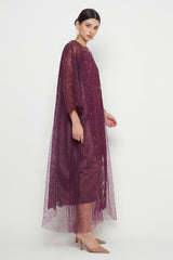 Maysaa Dress in Burgundy