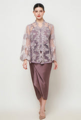Nayra Kebaya Set in Dusty Purple