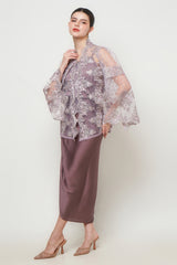 Nayra Kebaya Set in Dusty Purple