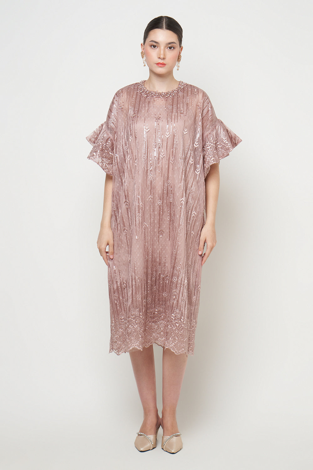 Malika Dress Rose Gold