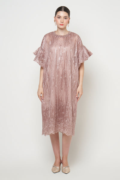 Malika Dress Rose Gold