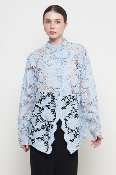 Aleera Janggan Top in Periwinkle Blue