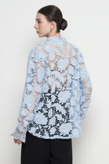Aleera Janggan Top in Periwinkle Blue