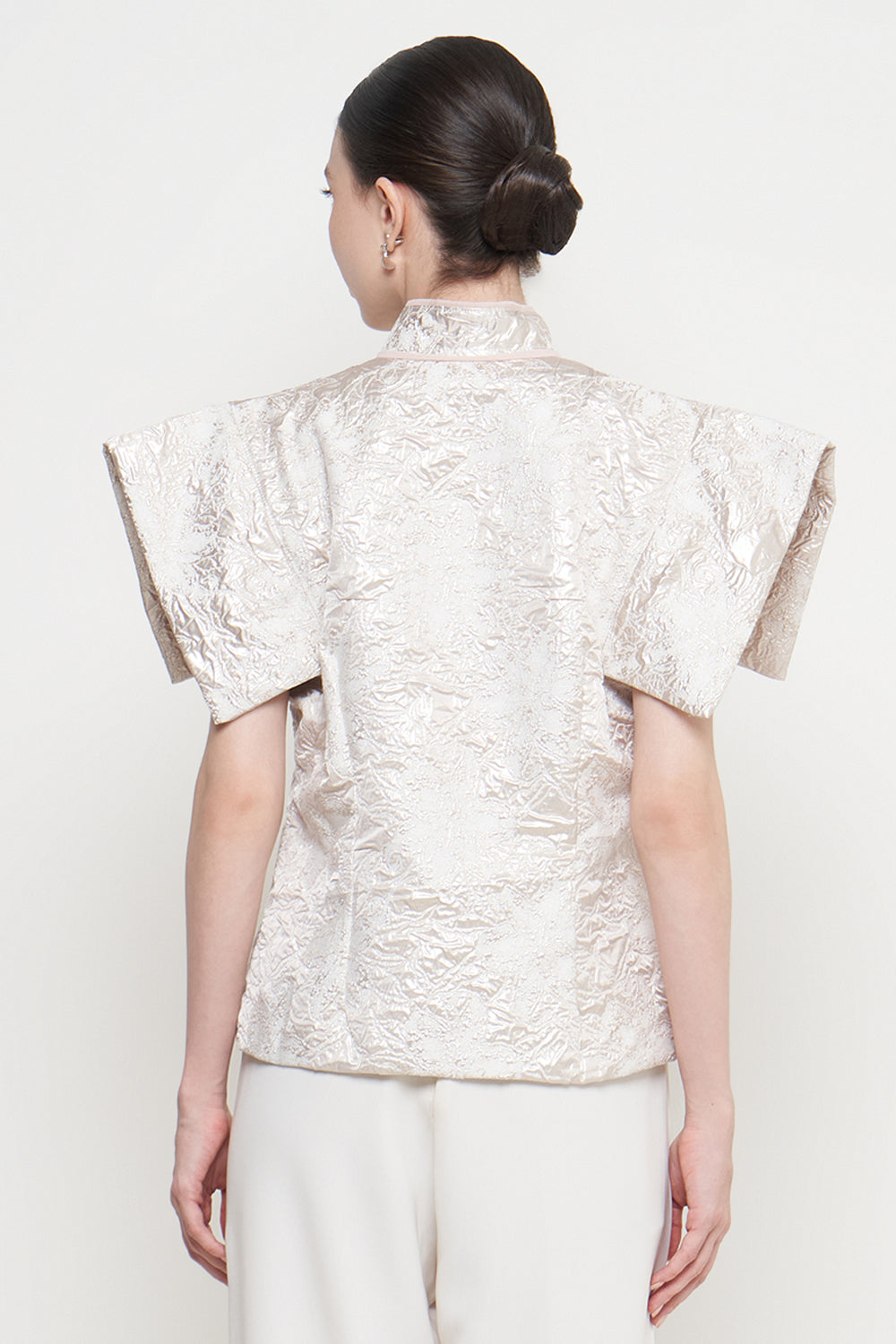 Brielle Top in Silver Pearl