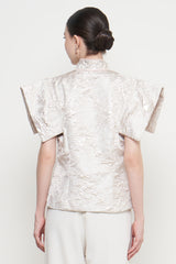 Brielle Top in Silver Pearl