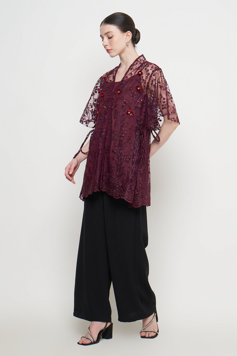 Bailey Top in Maroon Burgundy