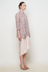 Dinara Kebaya Top in Oat Greyish