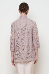 Dinara Kebaya Top in Oat Greyish