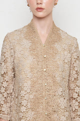 Dinara Kebaya Top in Nude Peach