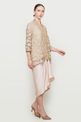 Dinara Kebaya Top in Nude Peach