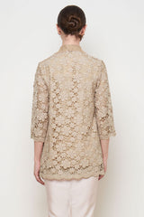 Dinara Kebaya Top in Nude Peach