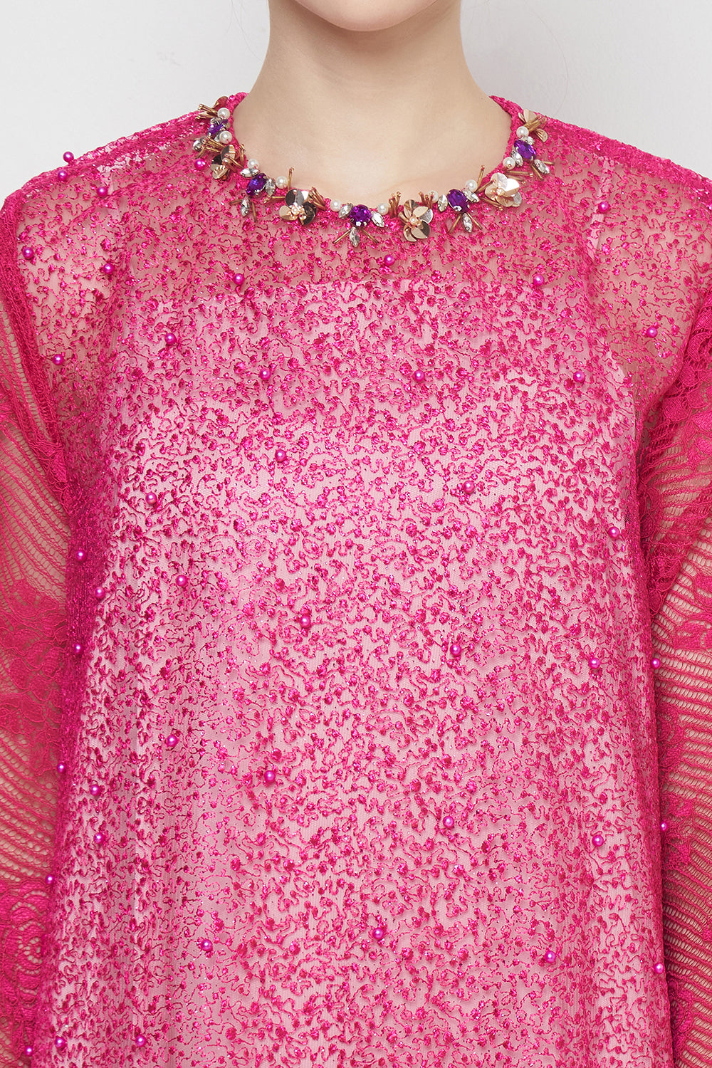 Azelia Dress in Pink Fuschia