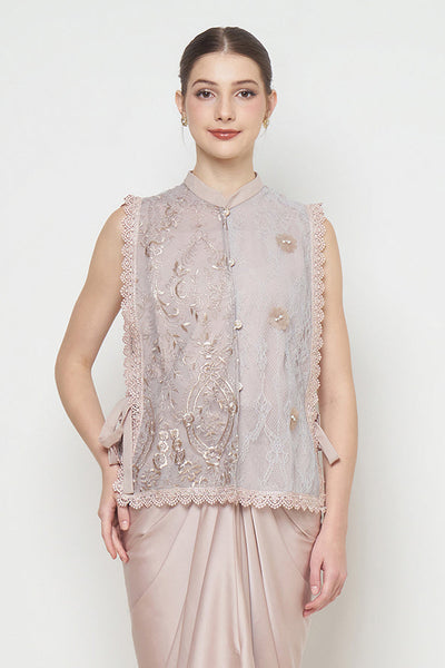 Aife Top in Marble Blue