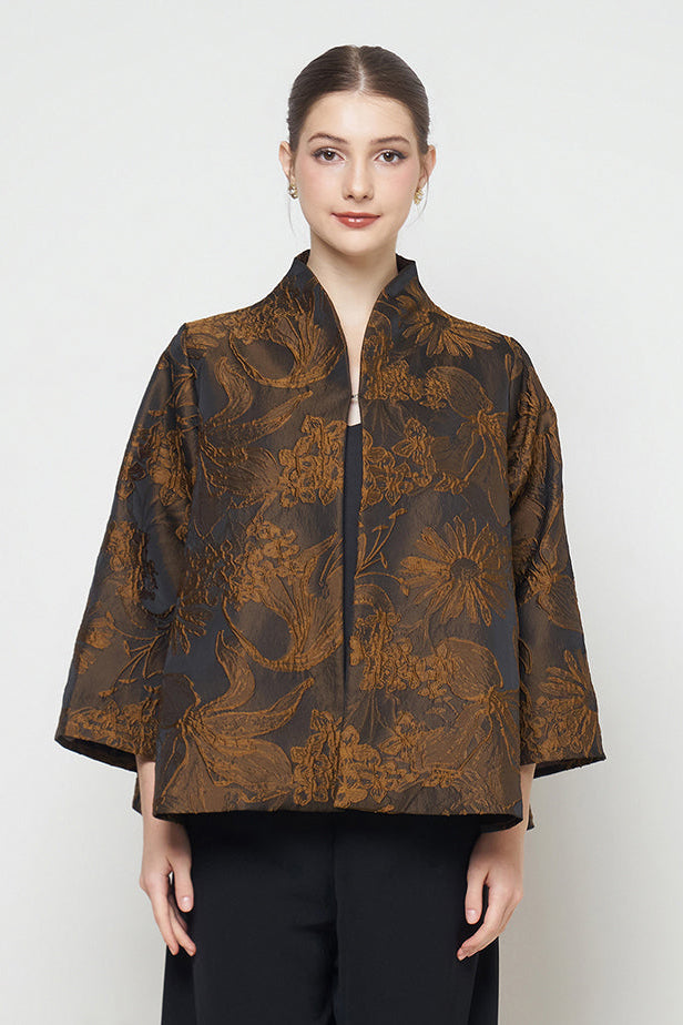 Leona Outer Top in Black Gold
