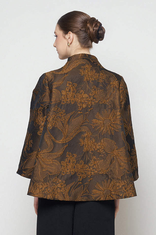 Leona Outer Top in Black Gold