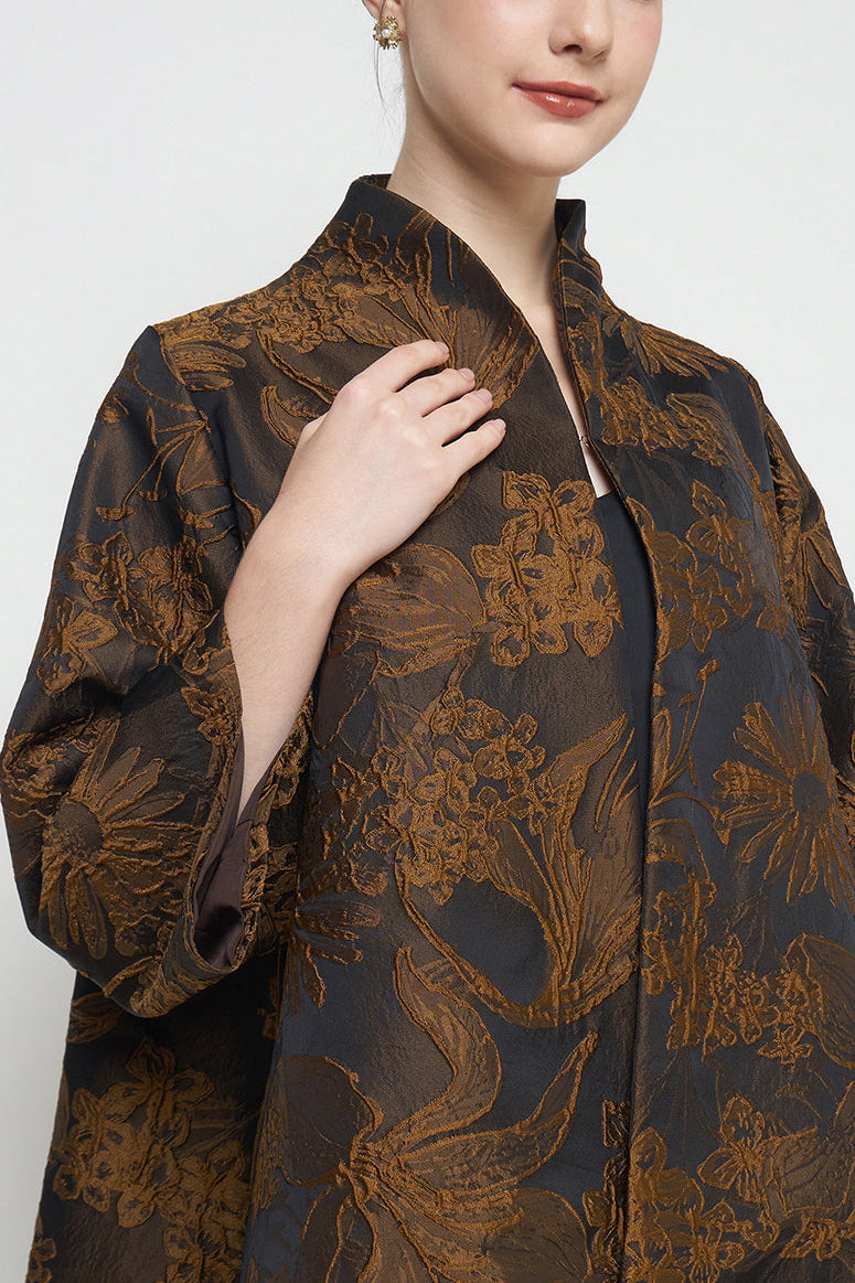 Leona Outer Top in Black Gold