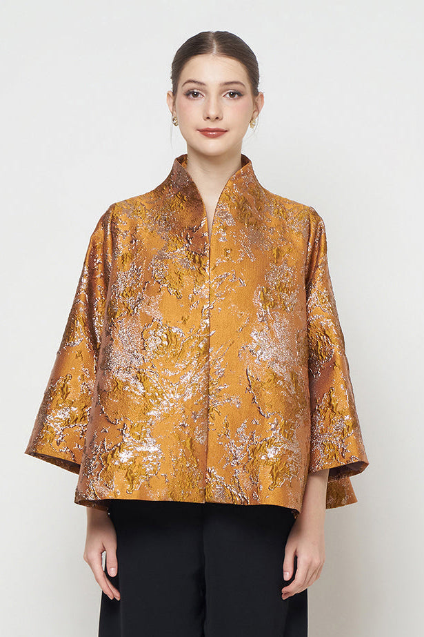 Leona Outer Top in Terracotta