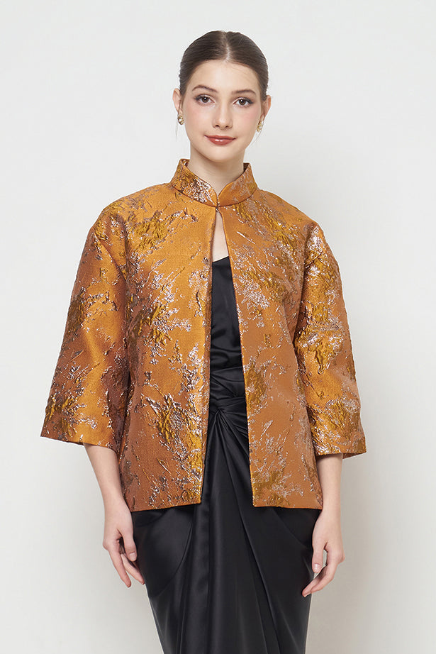 Klaira Outer Top in Terracotta