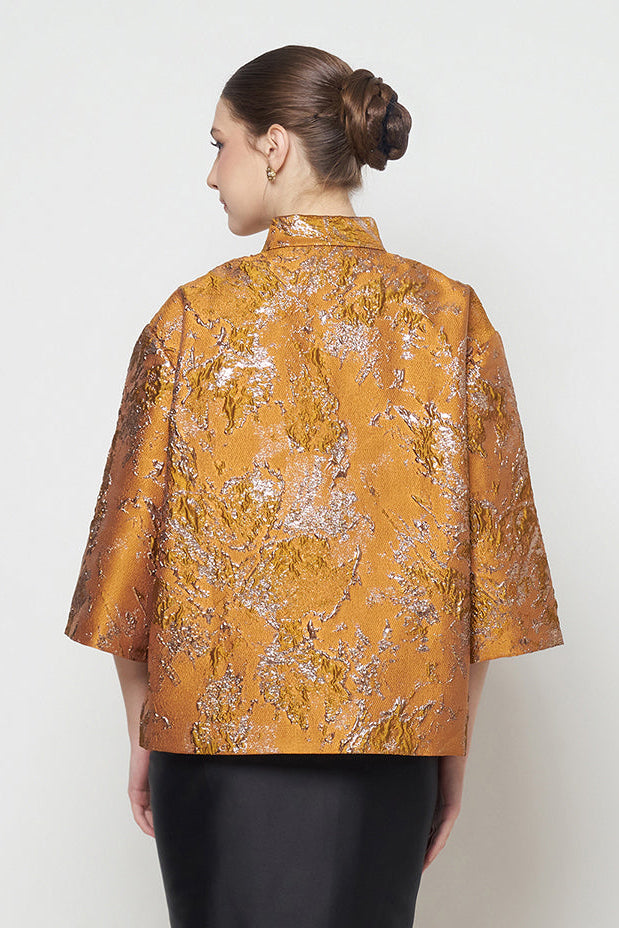 Klaira Outer Top in Terracotta