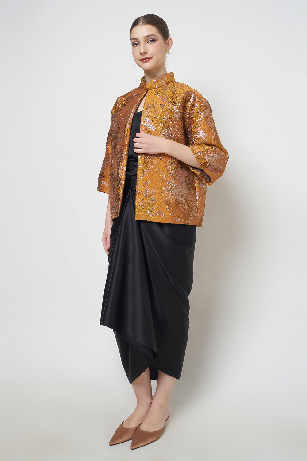 Klaira Outer Top in Terracotta