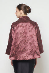 Leona Outer Top in Maroon