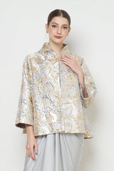 Leona Outer Top in Ivory Gold