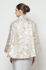 Leona Outer Top in Ivory Gold