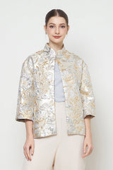 Klaira Outer Top in Ivory Gold