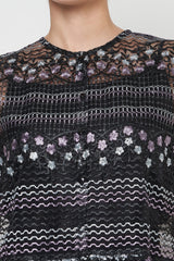 Daisy Outer Top in Black