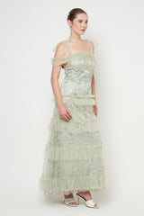 Gardenia Dress in Sage Green