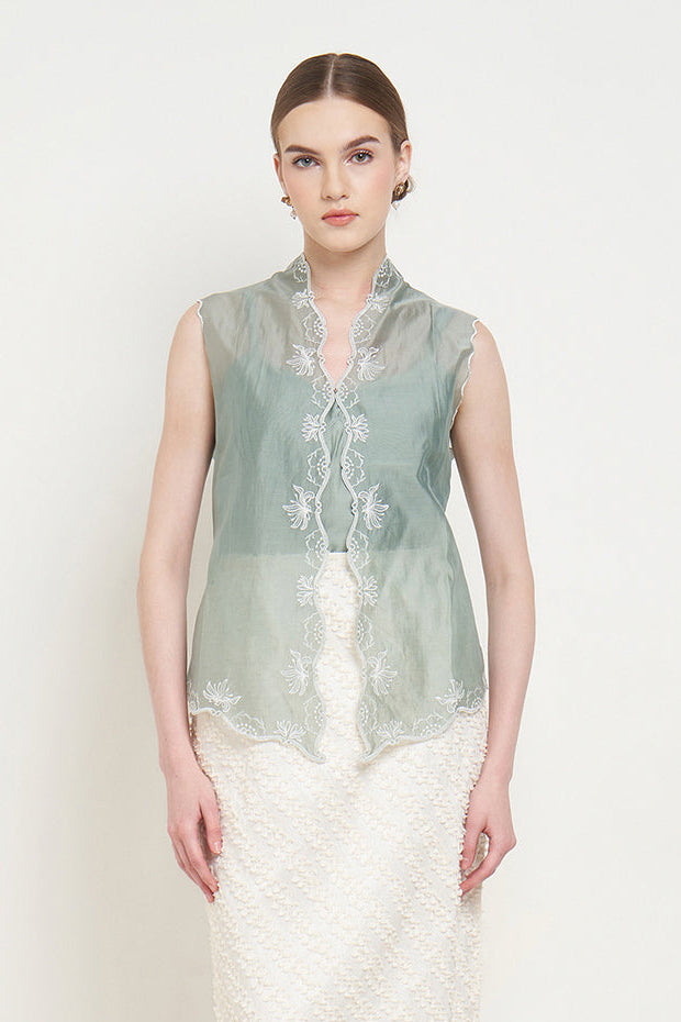 Inka Vest Top in Pistachio