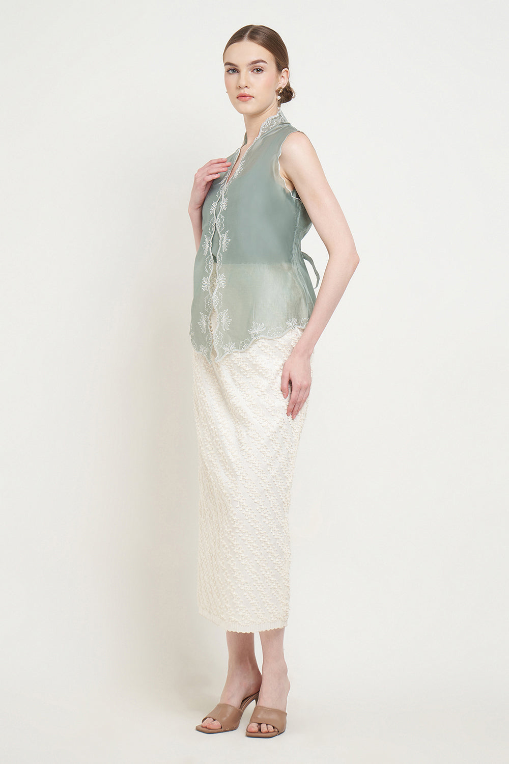 Inka Vest Top in Pistachio