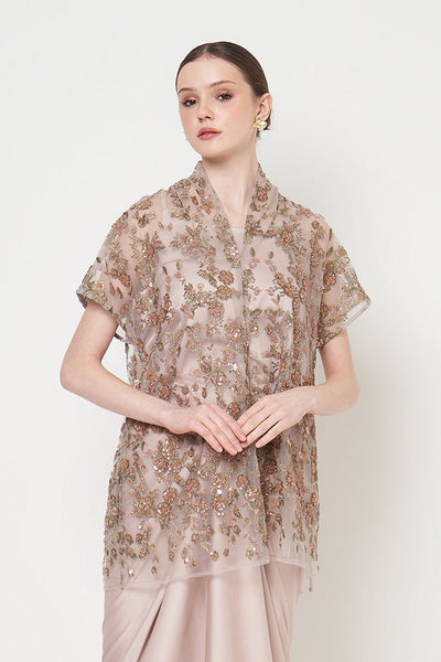 Risha Top in Taupe