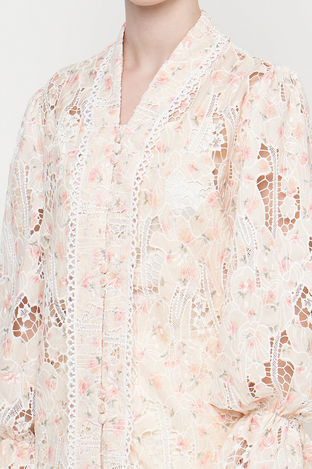 Seruni Kebaya Top in Peach